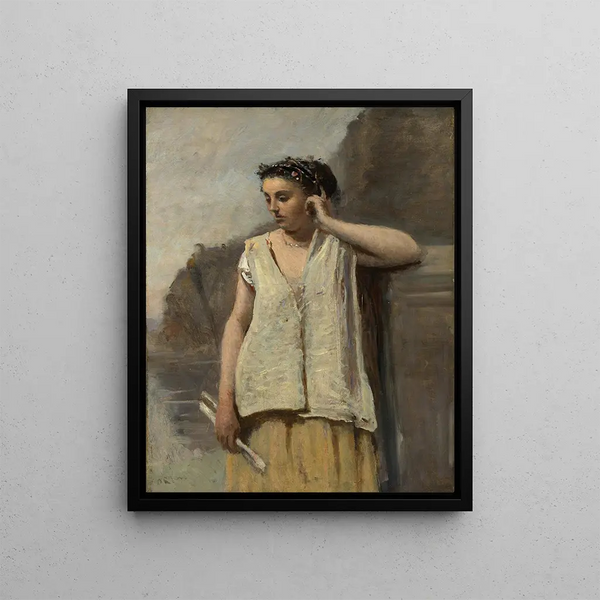 Historia Muzy - Jean-Baptiste-Camille Corot — oprawiony obraz na ścianie