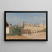 Un faubourg de ville - Jean-Baptiste-Camille Corot — oprawiony obraz na ścianie