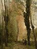 Ścieżka pod drzewami na wiosnę - Jean-Baptiste-Camille Corot — widok dzieła