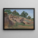 Versant rocheux - Jean-Baptiste-Camille Corot — oprawiony obraz na ścianie