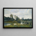 Ville d'Avray L'abreuvoir des chevaux - Jean-Baptiste-Camille Corot — oprawiony obraz na ścianie