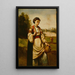 Kobieta z dzbankiem wody - Jean-Baptiste-Camille Corot — oprawiony obraz na ścianie