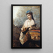 Młoda dziewczyna z mandoliną - Jean-Baptiste-Camille Corot — oprawiony obraz na ścianie
