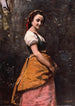 Młoda kobieta w lesie - Jean-Baptiste-Camille Corot — widok dzieła