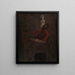 Carpeaux w czerwonym fraku malujący w swoim atelier - Jean-Baptiste Carpeaux — oprawiony obraz na ścianie