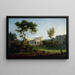 La Maison de Beaumarchais et la Bastille - Jean-Baptiste François Genillion — oprawiony obraz na ścianie