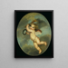 Cupidon volant avec une torche - Jean-Baptiste Greuze — oprawiony obraz na ścianie