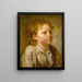 Głowa młodego chłopca - Jean-Baptiste Greuze — oprawiony obraz na ścianie