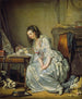 Le miroir brisé - Jean-Baptiste Greuze — widok dzieła