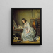 Le miroir brisé - Jean-Baptiste Greuze — oprawiony obraz na ścianie