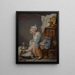 La blanchisseuse - Jean-Baptiste Greuze — oprawiony obraz na ścianie