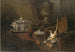 Martwa natura z martwą zwierzyną i srebrną półmiską na tureckim dywanie - Jean-Baptiste Oudry — widok dzieła