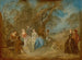 Elegancka kompanij w parku - Jean-Baptiste Pater — widok dzieła