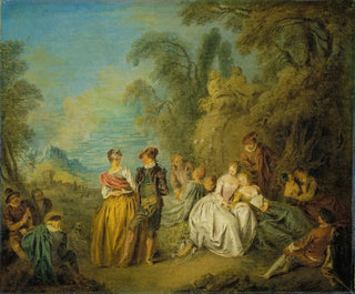JeanBaptiste Pater - Fte galante with a Dancing Couple.webp