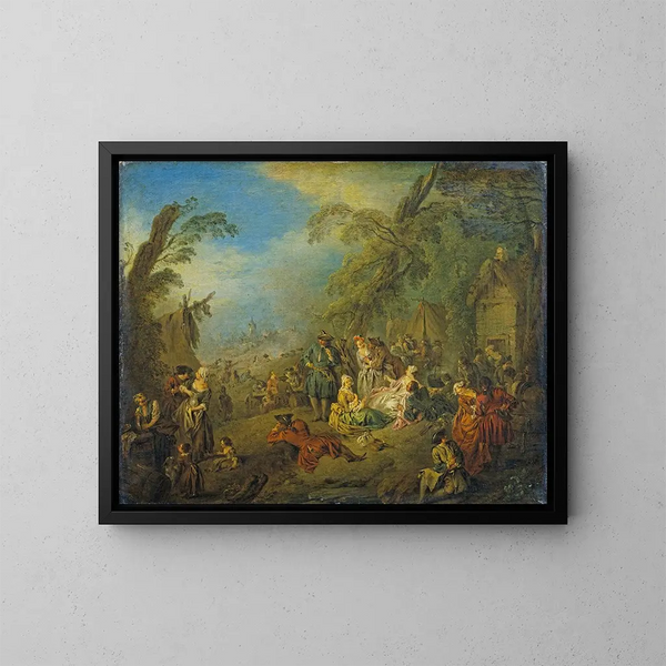 Les Vivandières de Brest - Jean-Baptiste Pater — oprawiony obraz na ścianie