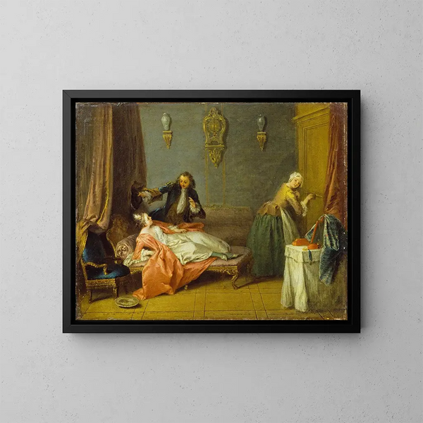 Le Boudoir - Jean-Baptiste Pater — oprawiony obraz na ścianie
