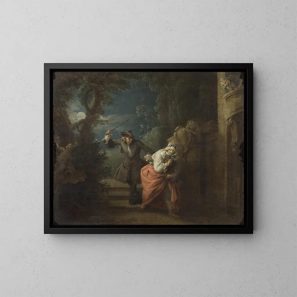 Le cocu battu et content - Jean-Baptiste Pater — oprawiony obraz na ścianie
