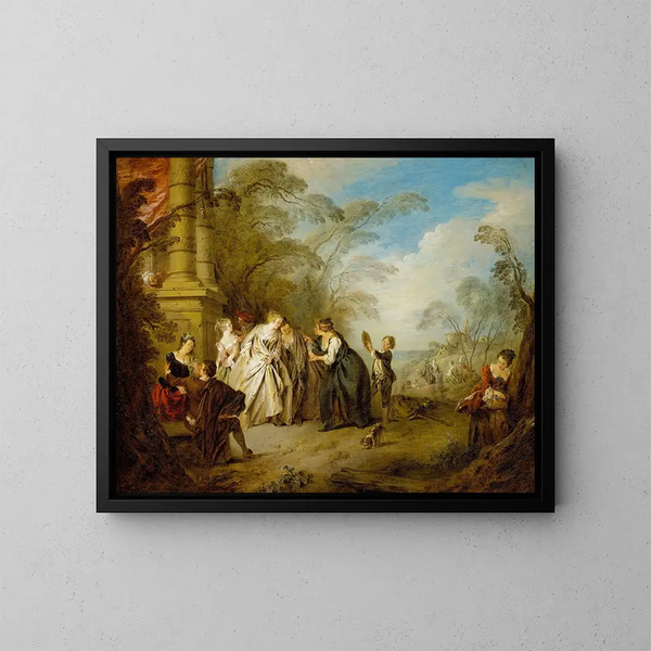 Prorok - Jean-Baptiste Pater — oprawiony obraz na ścianie