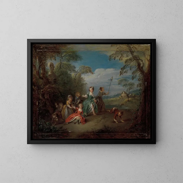L'Âge d'or - Jean-Baptiste Pater — oprawiony obraz na ścianie