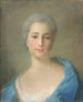 portret młodej kobiety, być może pani d'Anglure - Jean-Baptiste Perronneau — widok dzieła