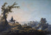 pejzażowy z żywą sceną - Jean-Baptiste Pillement — widok dzieła
