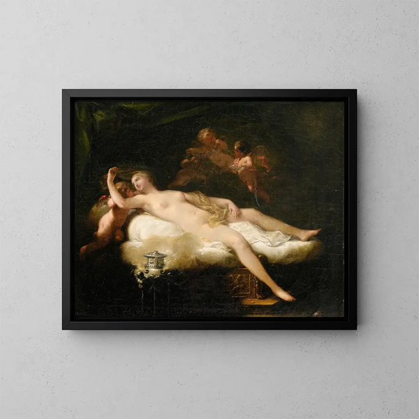 Psyché - Jean-Baptiste Regnault — oprawiony obraz na ścianie