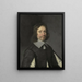 portret mężczyzny, być może Philippe de la Trémolle, hrabia Olonne - Jean-Baptiste de Champaigne — oprawiony obraz na ścianie