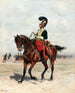 Oficer kawalerii - Jean-Baptiste Édouard Detaille — widok dzieła