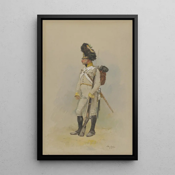JeanBaptiste douard Detaille - A Standing Grenadier of the Municipal Guard.webp