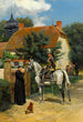 Une halte au village - Jean-Baptiste Édouard Detaille — widok dzieła