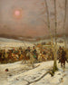 Cosaques zaatakowanych przez straż honorową podczas kampanii Napoleona w Rosji - Jean-Baptiste Édouard Detaille — widok dzieła