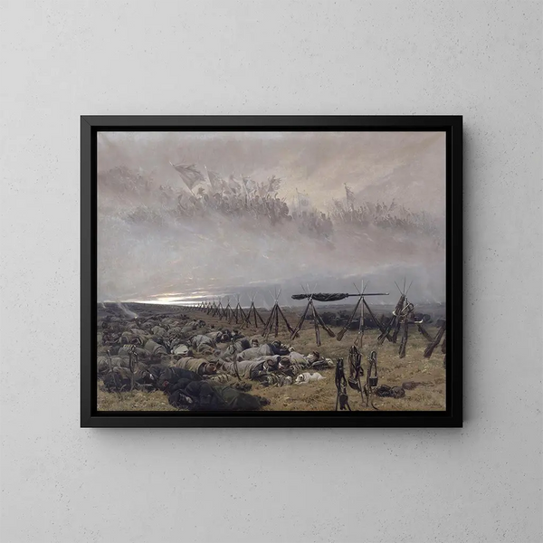 Le Rêve - Jean-Baptiste Édouard Detaille — oprawiony obraz na ścianie
