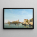 La Punta Della Dogana i Grand Canal w Wenecji - Jean-Baptiste van Moer — oprawiony obraz na ścianie