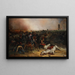 Le Maréchal d'Empire Louis Nicolas Davout Grobowiec konia, który zorganizował szturm na Markgrafneusiedl podczas bitwy pod Wagram - Jean-Charles Langlois — oprawiony obraz na ścianie