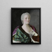 Marie-Therese, arcyksiężna Austrii, królowa Węgier i Czech oraz cesarzowa Rzeszy Niemieckiej - Jean-Étienne Liotard — oprawiony obraz na ścianie