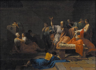 Śmierć Sokratesa - Jean-François-Pierre Peyron — widok dzieła