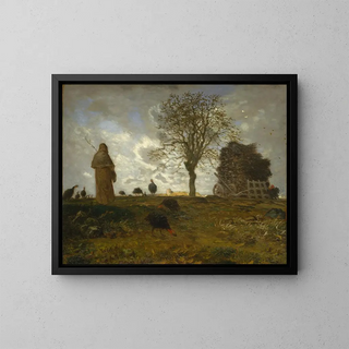 JeanFranois Millet - Autumn Landscape with a Flock of Turkeys.webp