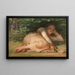 Bergère dormant à l'ombre d'un buisson de chênes - Jean-François Millet — oprawiony obraz na ścianie