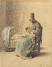 Wiejska opiekująca się swoim dzieckiem - Jean-François Millet — widok dzieła