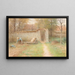 Stary dom w Barbizon - Jean-François Millet — oprawiony obraz na ścianie