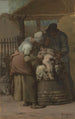 Les Tondeurs de moutons - Jean-François Millet — oprawiony obraz na ścianie