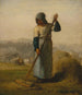 Kobieta z grabiami - Jean-François Millet — widok dzieła