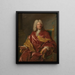 Portret mężczyzny - Jean-François de Troy — oprawiony obraz na ścianie
