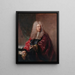 Portret Jeana Héberta, radnego miasta Paryża - Jean-François de Troy — oprawiony obraz na ścianie