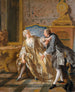 La Jarretière - Jean-François de Troy — widok dzieła