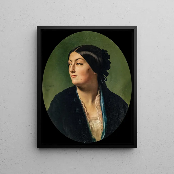 Jeanne Élisabeth dite Isabelle Hittorf - Jean-Hippolyte Flandrin — oprawiony obraz na ścianie