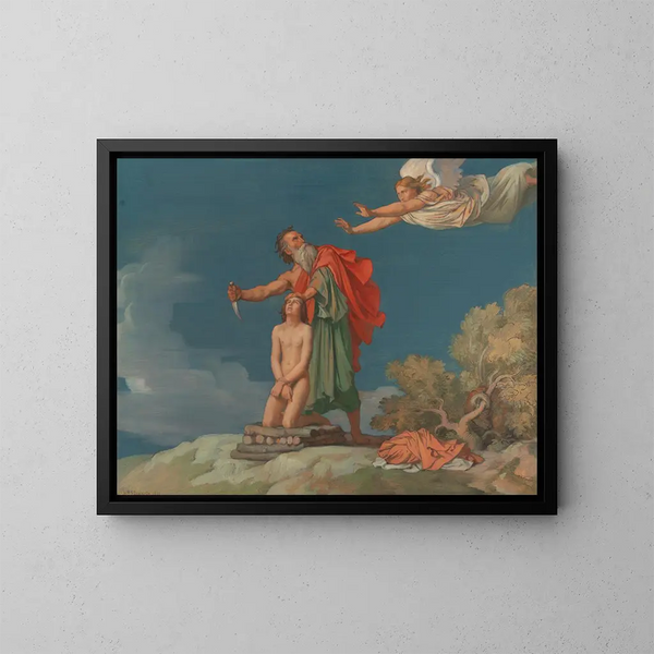 Le Sacrifice d'Isaac - Jean-Hippolyte Flandrin — oprawiony obraz na ścianie