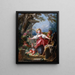 Blind Man's Buff - Jean-Honoré Fragonard — oprawiony obraz na ścianie