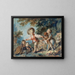 Dzieci bawiących się z dwoma psami - Jean-Honoré Fragonard — oprawiony obraz na ścianie