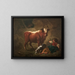 Wnętrze stołu - Jean-Honoré Fragonard — oprawiony obraz na ścianie